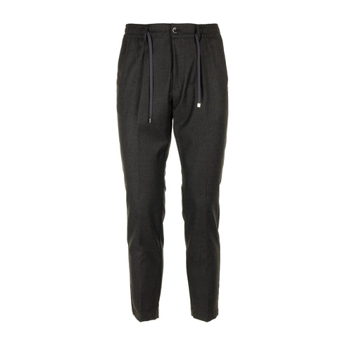 CRUNA Pantaloni Pantalone Uomo in lana con coulisse Grigio scuro - Francavilla Moda